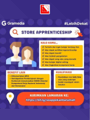 Lowongan Kerja Gramedia Pekanbaru - Store Apprenticeship